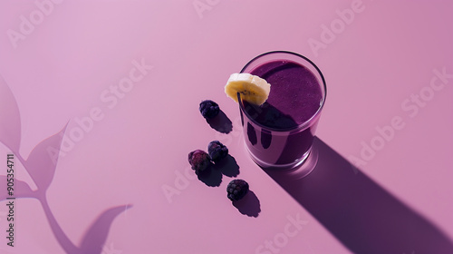 Wallpaper Mural Acai Smoothie with Banana Slice Torontodigital.ca