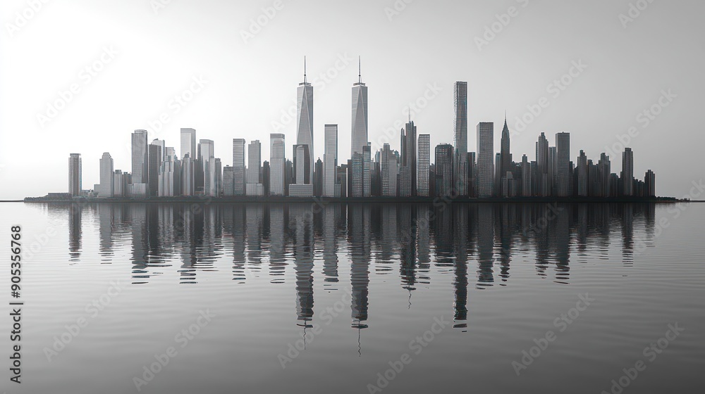 NYC Skyline Reflection NYC Skyline Reflection