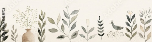 Vintage Roman mural wallpaper featuring a lush garden landscape with peacocks, floral vases, and botanical plants, creating an elegant and serene ambiance.