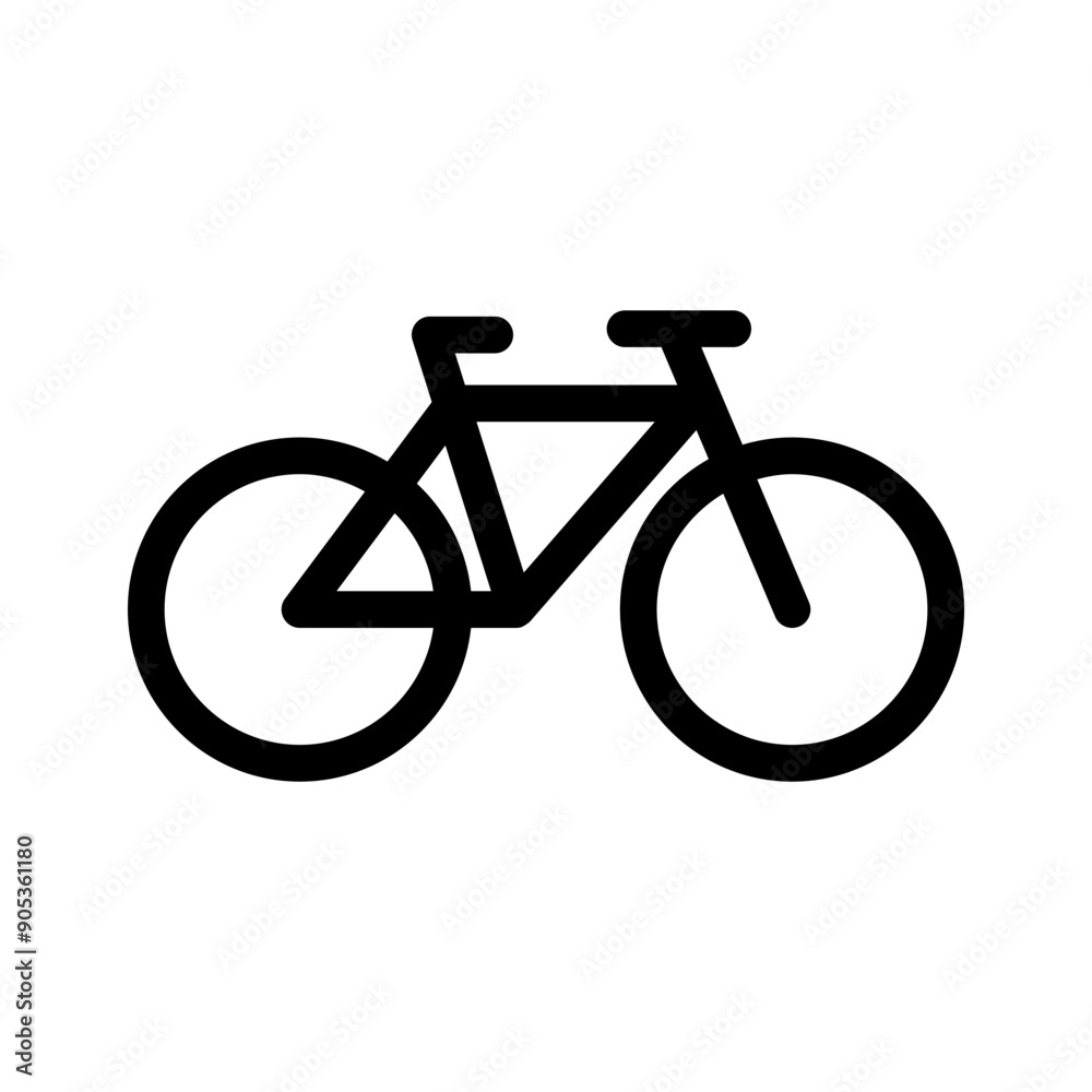 Bicycle icon in thin line style vector illustration graphic design Bicycle icon in thin line style vector illustration graphic design