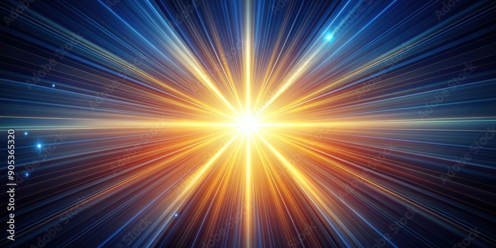 Circular light rays radiating from a central star on a solid background, futuristic, star, light rays, circular, pattern Circular light rays radiating from a central star on a solid background, futuristic, star, light rays, circular, pattern