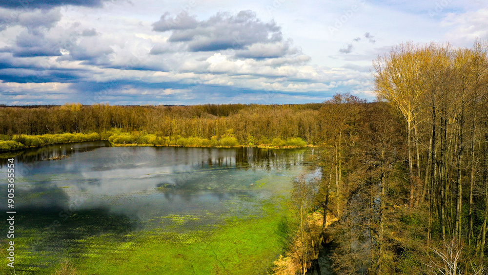 Der Fluss die Spree bei Lübbenau im Sommer - Luftbilder Der Fluss die Spree bei Lübbenau im Sommer - Luftbilder