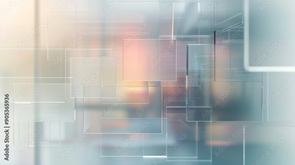 Obraz premium Abstract Technology Concept with Futuristic Interface and Holograms