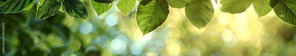 Springtime E-Commerce Banner Background with Fresh Green Leaves and Square Frames for Product Promotion and Seasonal Offers. Springtime E-Commerce Banner Background with Fresh Green Leaves and Square Frames for Product Promotion and Seasonal Offers.