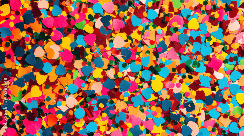 Abstract confetti pattern with bright colors Abstract confetti pattern with bright colors