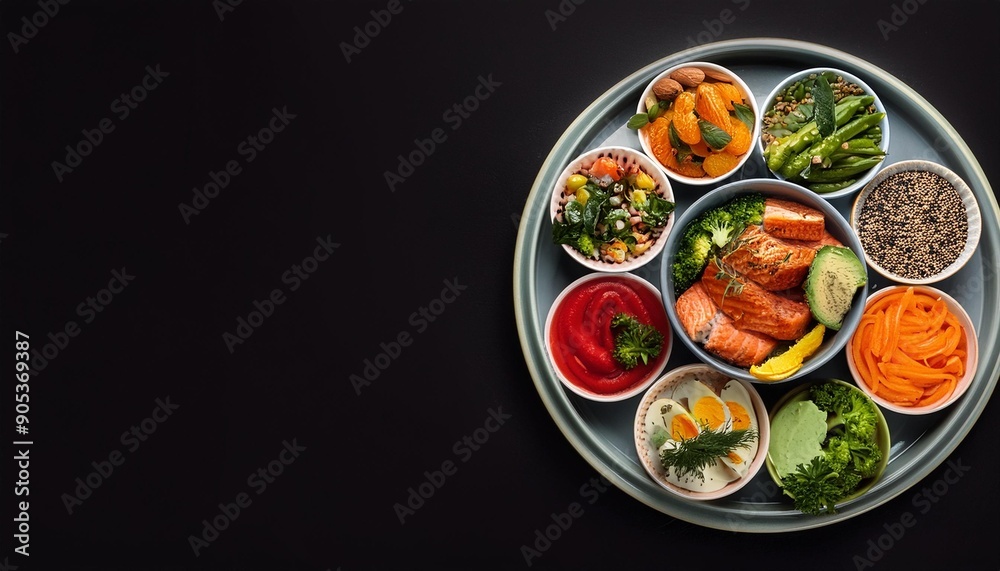 plate with vegetables plate with vegetables