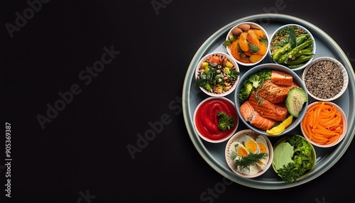 Wallpaper Mural plate with vegetables Torontodigital.ca