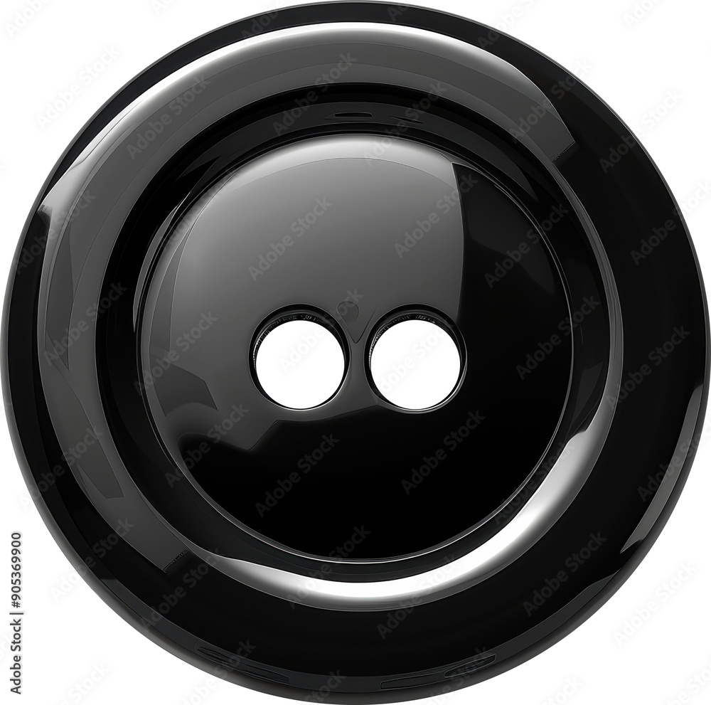 Black Plastic Buttons isolated on transparent background. PNG Black Plastic Buttons isolated on transparent background. PNG