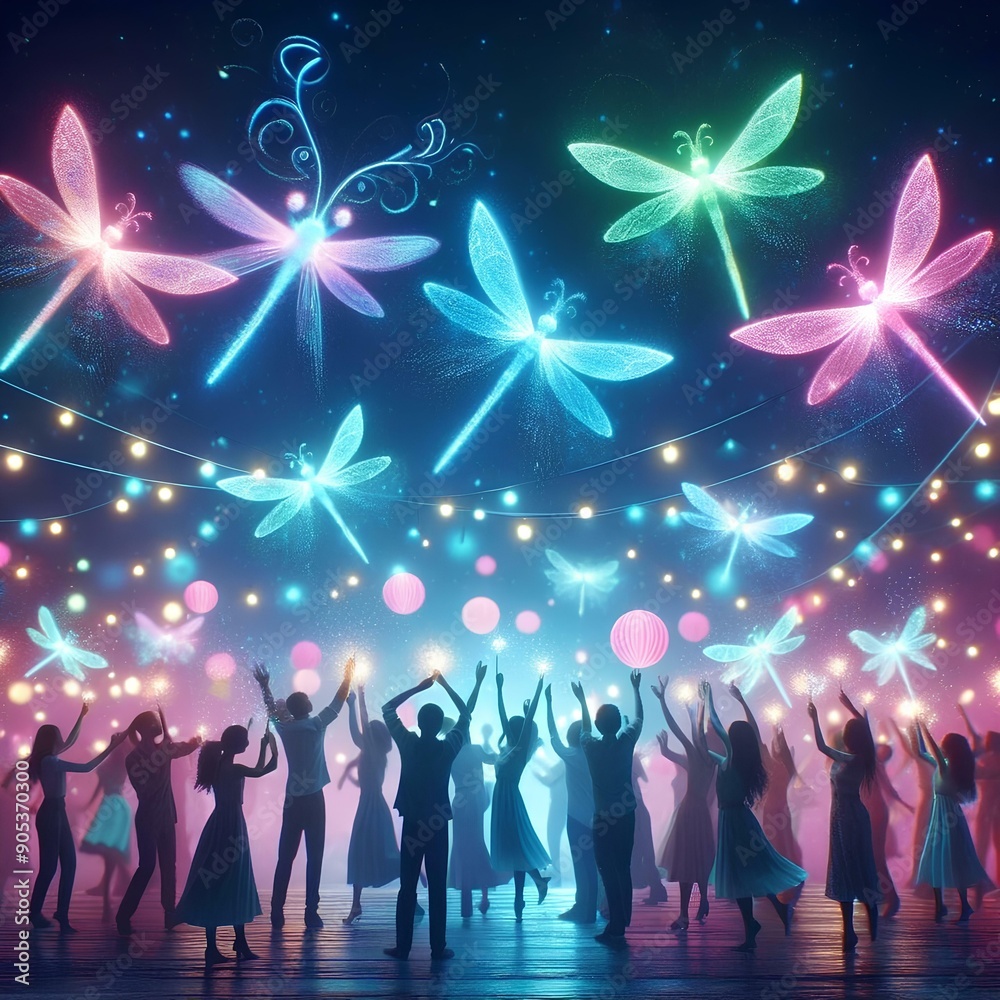 party with light dragonflies 3
party with light dragonflies 3