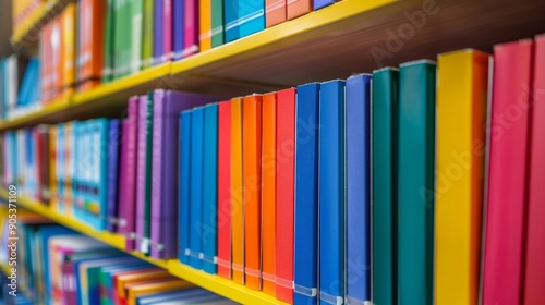 Colorful Bookshelf.