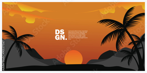 A beautiful abstract natural background with a good space area for social media banner needs