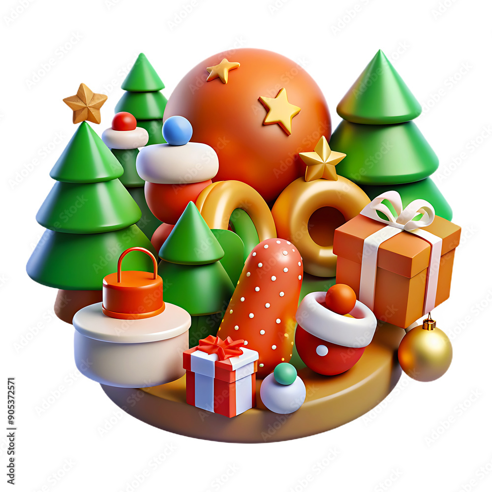 Christmas element With White Background Christmas element With White Background