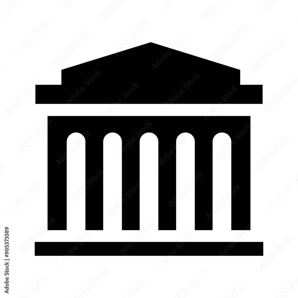 Fototapeta premium Museum icon vector illustration graphic design