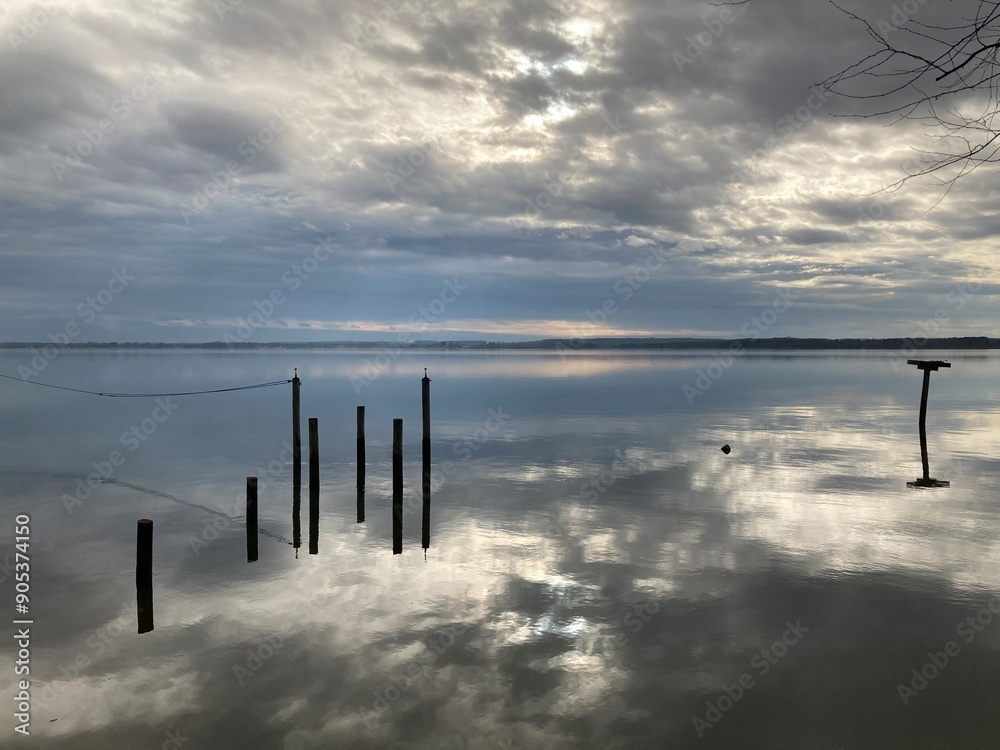 Obraz premium Rappahannock River in Winter