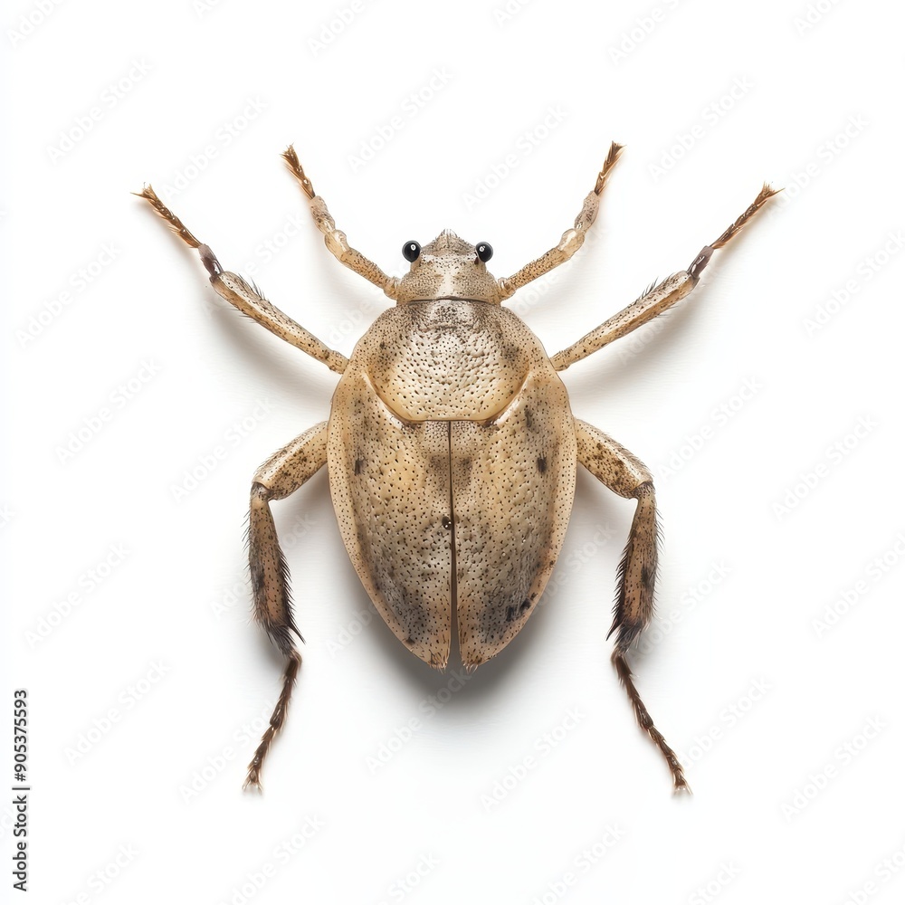 Tick Isolated on White Background Capturing Details of Anatomy and Texture Tick Isolated on White Background Capturing Details of Anatomy and Texture