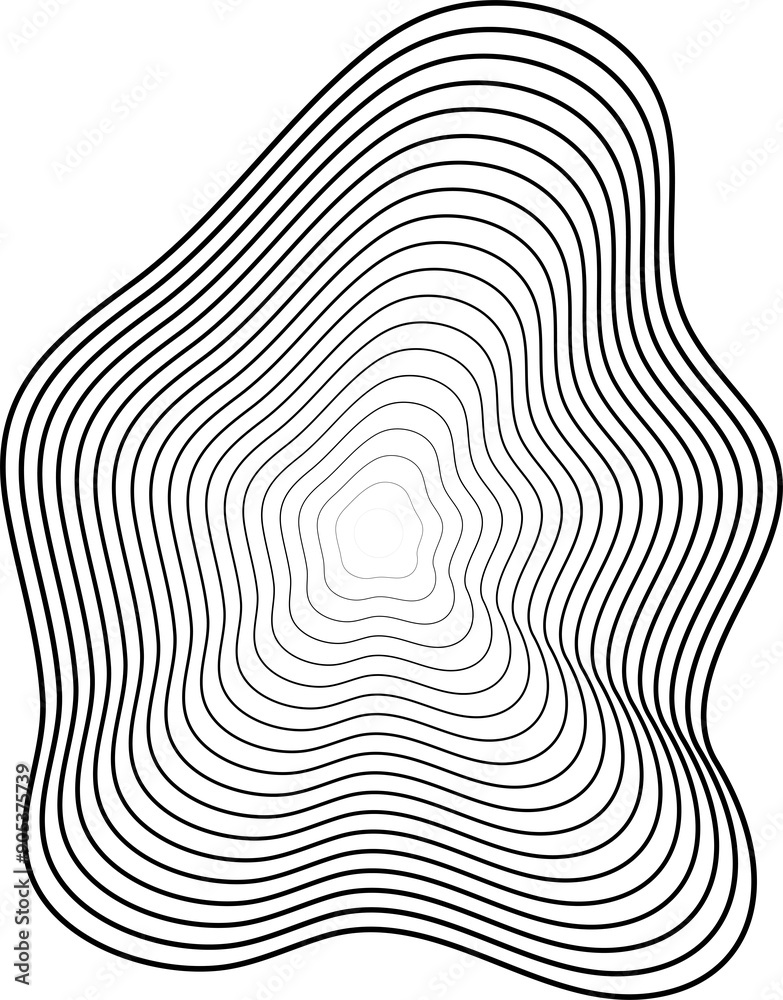 Circle dynamic amorphous shape made of gradient line blend, tech, digital Circle dynamic amorphous shape made of gradient line blend, tech, digital