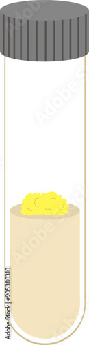 Plant tissue culture tube test illustration 