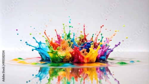 Vibrant Colorful Splashes Design