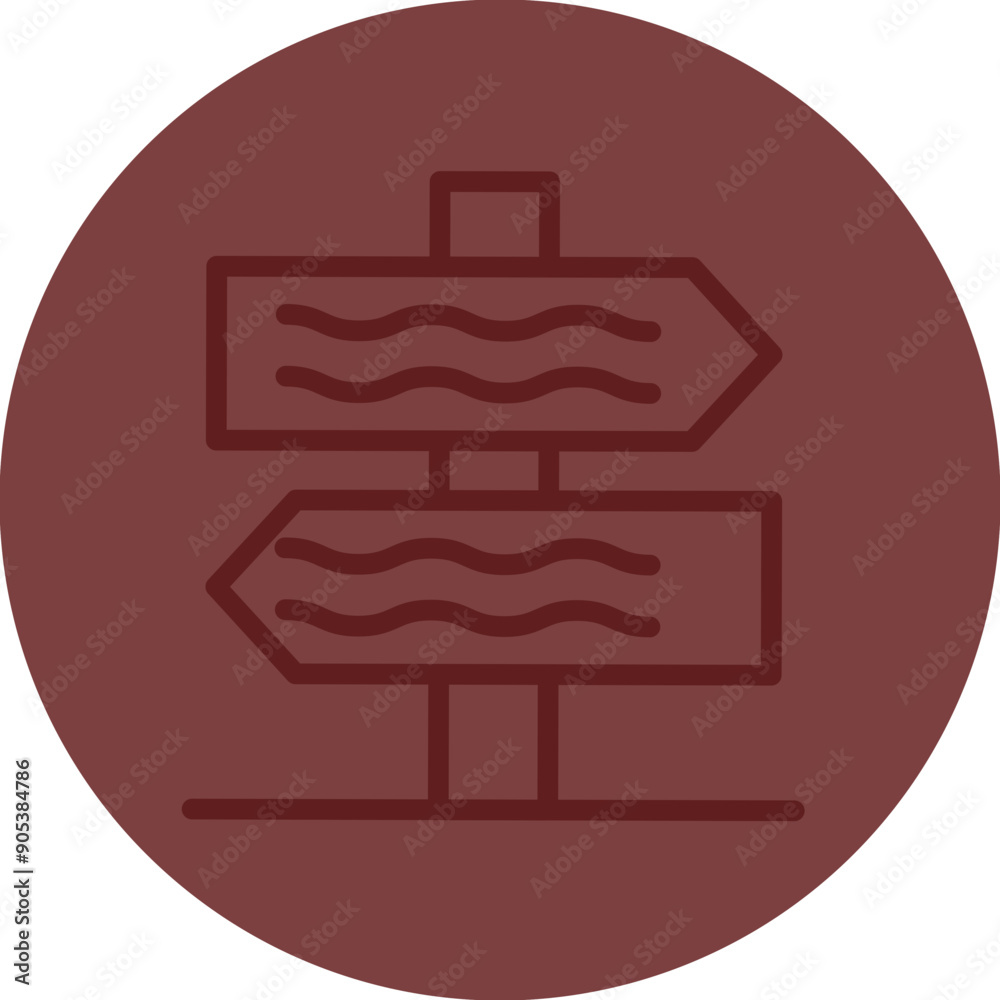 Sign Vector Line Maroon Circle Maroon Sign Vector Line Maroon Circle Maroon