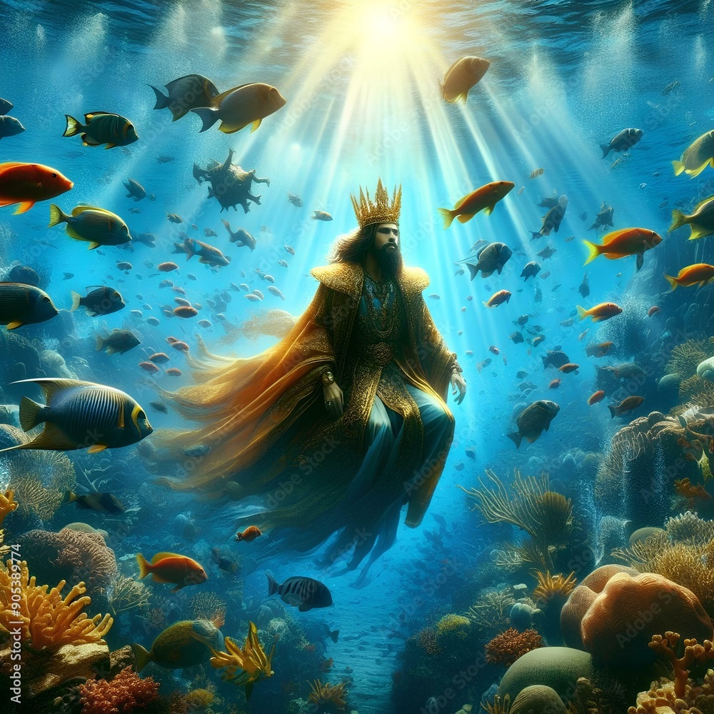 Obraz premium submerged king 2