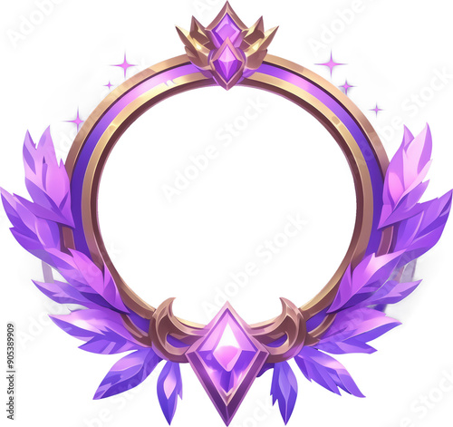 Purple & Gold Frame