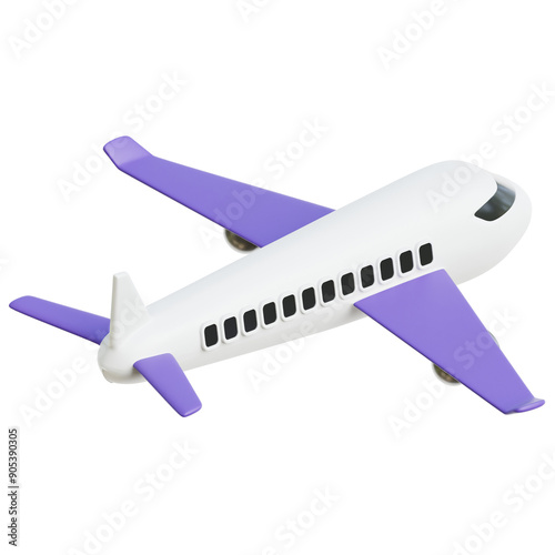 Airplane 3d Illustration