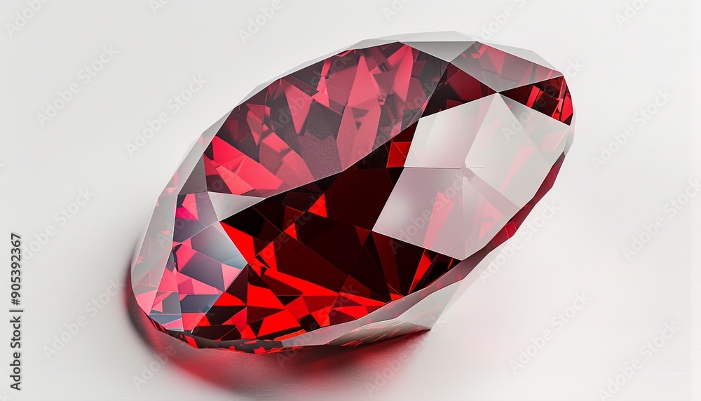 Capturing the beauty of a red gemstone, a ruby stone, isolated on a transparent background Capturing the beauty of a red gemstone, a ruby stone, isolated on a transparent background