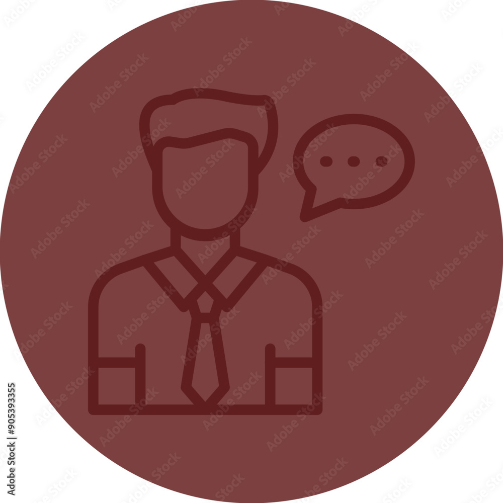 Consultant Vector Line Maroon Circle Maroon Consultant Vector Line Maroon Circle Maroon