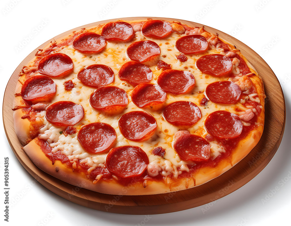 Pepperoni Pizza- Pizza Pepperoni isolated on white background, full depth of field, cap_1(91) Pepperoni Pizza- Pizza Pepperoni isolated on white background, full depth of field, cap_1(91)