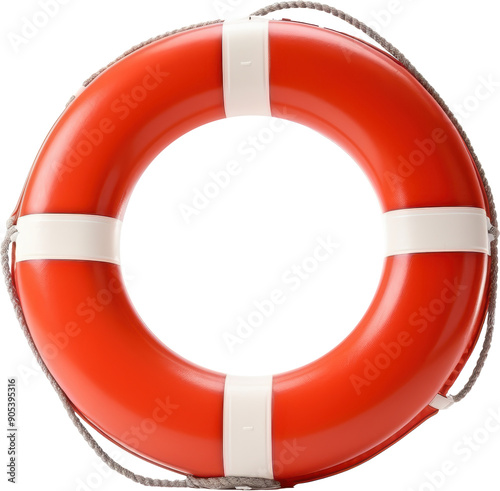 Red life preserver