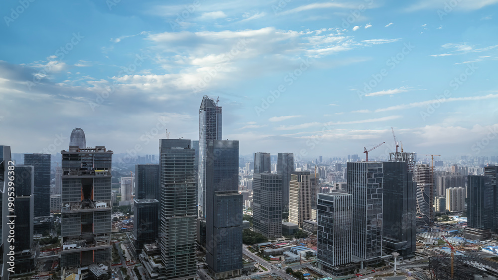 Aerial photography of Guangzhou city center skyline Aerial photography of Guangzhou city center skyline