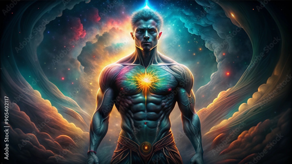 Vibrant Light Surrounding Healthy Body Image Vibrant Light Surrounding Healthy Body Image