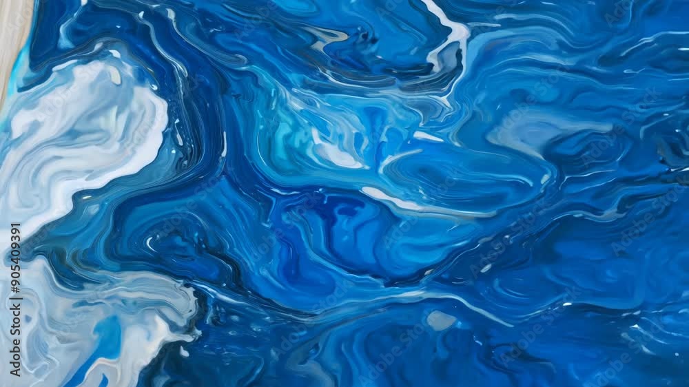 Elegant Sapphire Marble Abstract Art Elegant Sapphire Marble Abstract Art