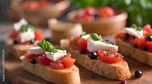 strawberry  ricotta cicchetti platter a delightful blend of sweet  savory photo