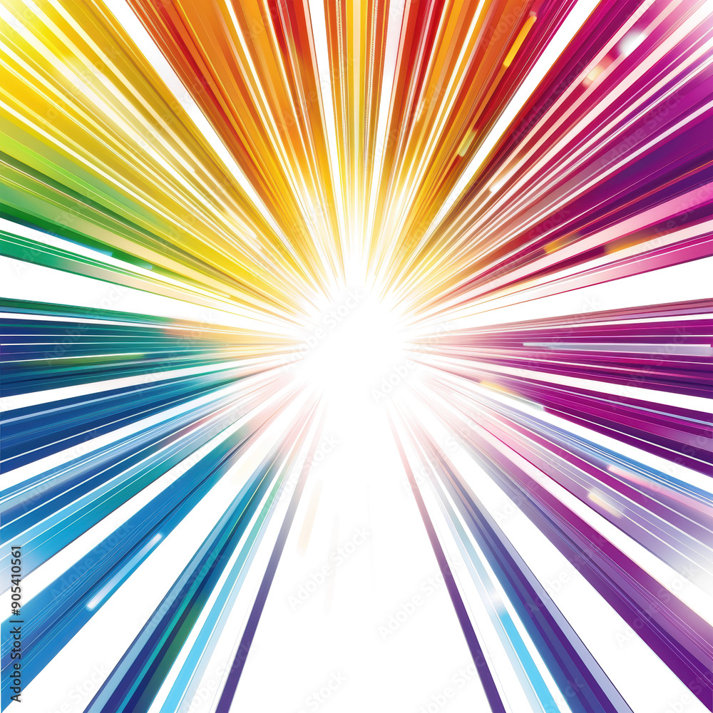 Rainbow color burst Rainbow color burst