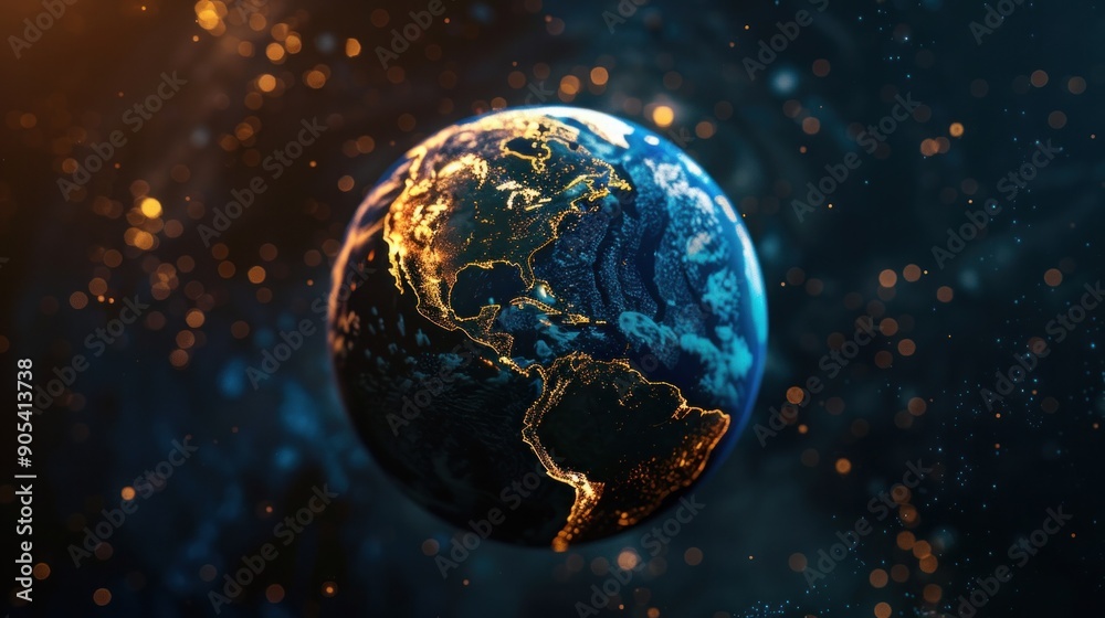 Obraz premium a logo of our documentary SWEET PLANET. 4K