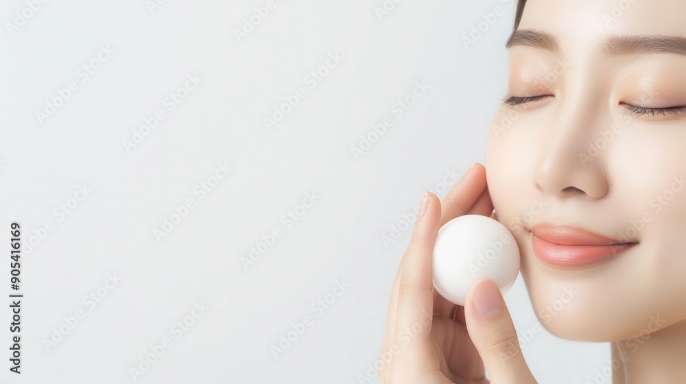 Model demonstrating how to use lifting gel in an easy step-by-step process, lifting gel, skincare tutorial Model demonstrating how to use lifting gel in an easy step-by-step process, lifting gel, skincare tutorial