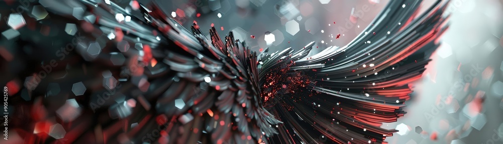 Fototapeta premium Generate a ing of a mechanical looking wing