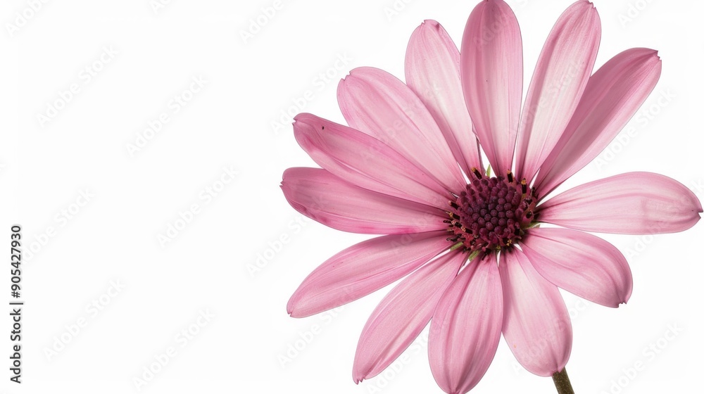 pink flower nature garden botany daisy bloom a blank white background pink flower nature garden botany daisy bloom a blank white background