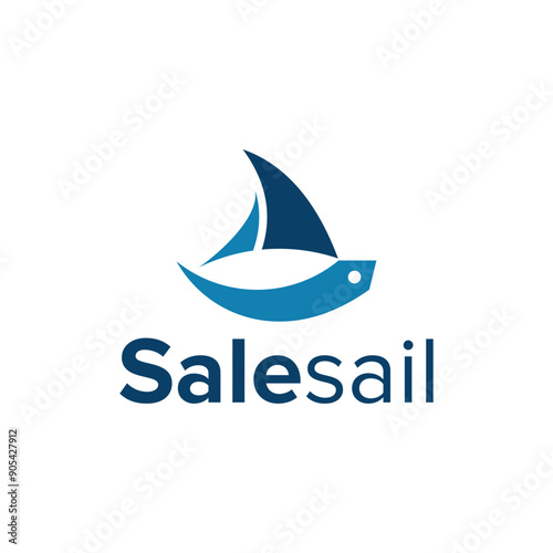 Free Download sale sail simple sleek geometric creative modern logo design - GFXLoad