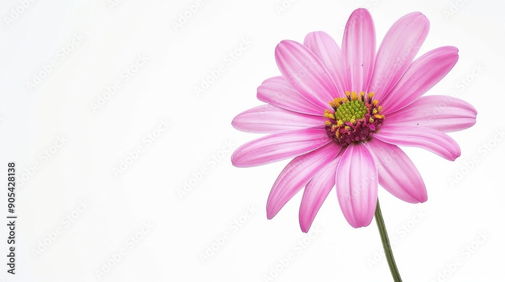 pink flower nature garden botany daisy bloom a blank white background pink flower nature garden botany daisy bloom a blank white background