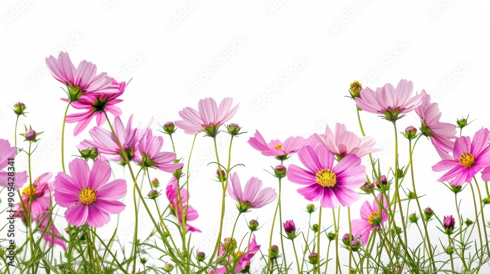 pink flower nature garden botany daisy bloom a blank white background pink flower nature garden botany daisy bloom a blank white background