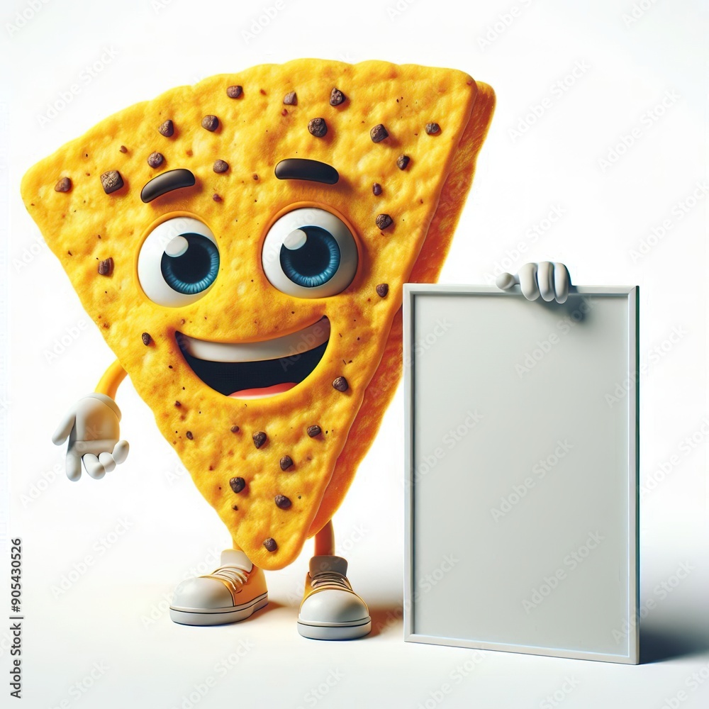 Φωτογραφία Advertising - product photo of high detailed 3D cartoon character of smiling nac