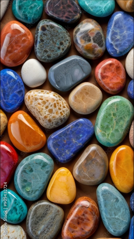 Background of multi-colored sea stones. Background of multi-colored sea stones.