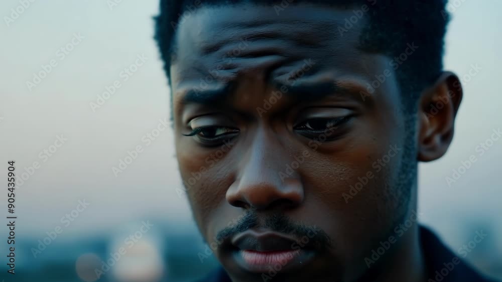 A closeup of an Asian mans face reveals a deep frown and furrowed brow clearly depicting a state of confusion and perplexity. A closeup of an Asian mans face reveals a deep frown and furrowed brow clearly depicting a state of confusion and perplexity.