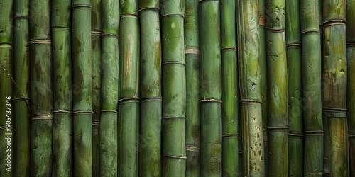 Explore and discover a vibrant, beautiful bamboo wall, perfect for naturalthemed designs and ecofriendly projects photo