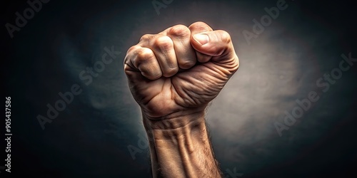 Clenched fist ready to strike , aggressive, power, violence, anger, punch, attack, strength, aggression, combat, force, impact