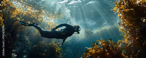 A diver exploring vibrant u...