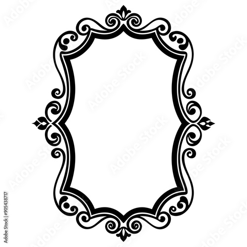 pattern, composite element for frame, rectangular shape, vintage