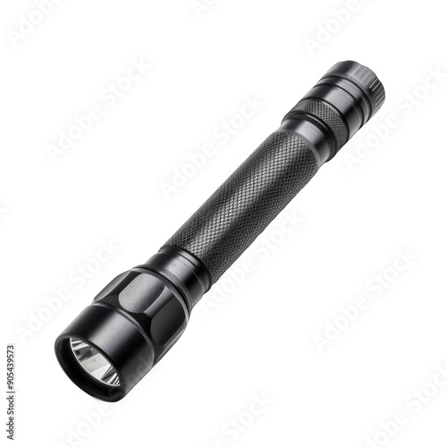 Light up your world with this isolated flashlight. Flashlight technology concept